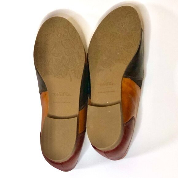 Mentha Tri-color Slip-On Leather Shoes, Size 36 EU (Size 6 US) - Picture 7 of 8